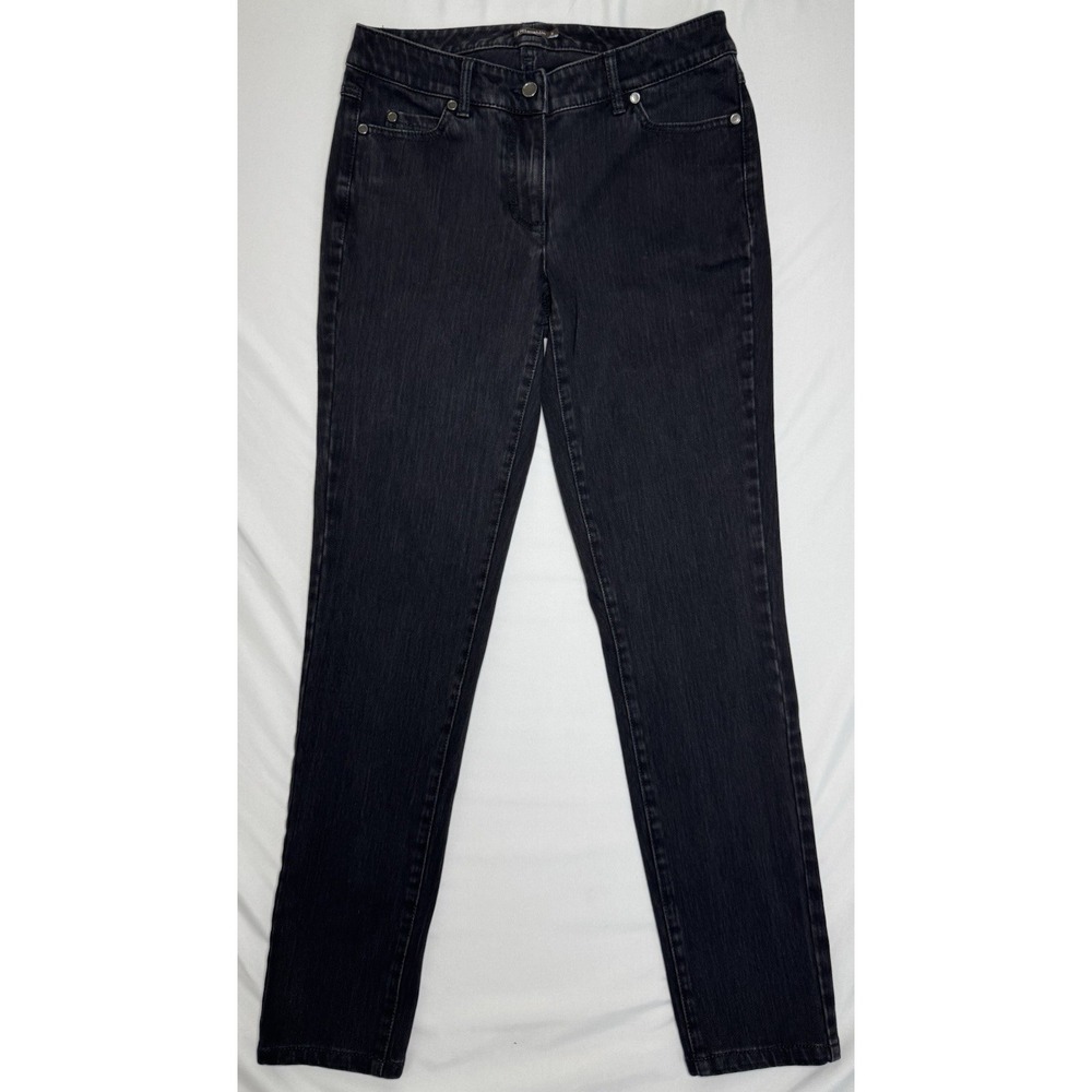 J.McLaughlin Skinny Stretch Black Faded Jeans Women's Size 2